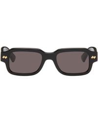 Bottega Veneta - Intrecciato Rectangular Sunglasses - Lyst