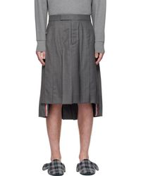 Thom Browne - Super 120S Pleated Skirt - Lyst