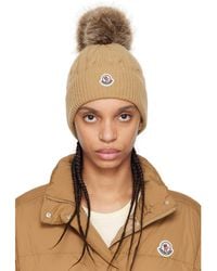 Moncler - Wool & Cashmere Pom Pom Beanie - Lyst
