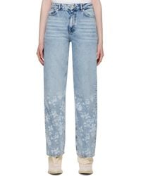 Holzweiler - Flower Print Jeans - Lyst
