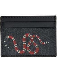 Gucci gg Bee Zip Card Holder in Natural for Men