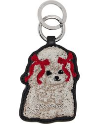 Ganni - Joy Dog Bow Keychain - Lyst