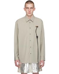 Doublet - Taupe Rca Cable Shirt - Lyst