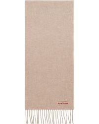 Acne Studios - Fringe Wool Skinny Scarf - Lyst