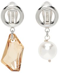 Justine Clenquet - Ssense Exclusive Laura Clip-on Earrings - Lyst