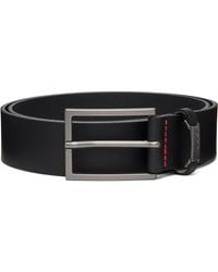 HUGO - Logo-Keeper Buffalo Leather Belt - Lyst
