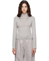 Helmut Lang - Button Turtleneck - Lyst