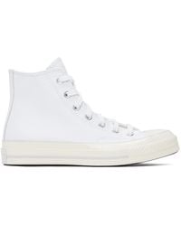 Converse - White Chuck 70 Leather High Top Sneakers - Lyst
