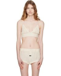 OPEN YY - Crinkled Bralette - Lyst