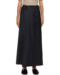 Ssstein - Wool & Silk Wrap Maxi Skirt - Lyst