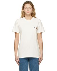 Maison Kitsuné - Off- Double Fox Head Patch T-shirt - Lyst