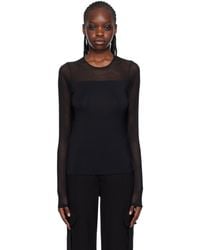Rag & Bone - T-Shirt À Manches Longues Luca Noir - Lyst