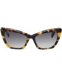Max Mara - Tortoiseshell Cat-eye Sunglasses - Lyst