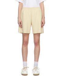 MM6 by Maison Martin Margiela - Yellow Embroidered Shorts - Lyst