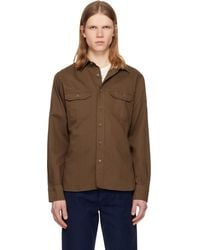 Tom Ford - Cotton Linen Drill Military Shirt - Lyst