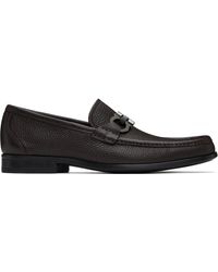 Ferragamo - ブラウン Gancini Ornament ローファー - Lyst