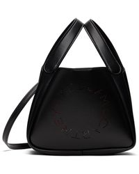 Stella McCartney - Black Logo Bucket Bag - Lyst