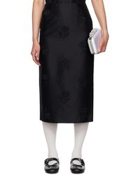 ShuShu/Tong - Appliqué Midi Skirt - Lyst