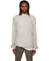 Rick Owens - Off- Tower Rick S Jumbo L/S T-Shirt - Lyst