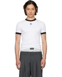 Marine Serre - ホワイト Moon ロゴ ジャージ フィット Tシャツ - Lyst
