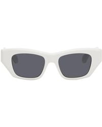 Alaïa - White Rectangular Sunglasses - Lyst
