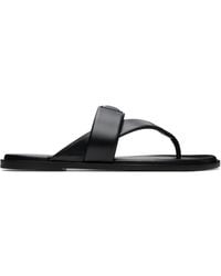 Givenchy - Bay' Leather Thong Sandals - Lyst