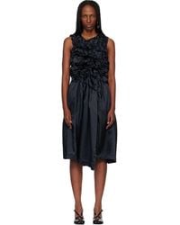Comme des Garçons - Satin Thin Garment Dyed Midi Dress - Lyst