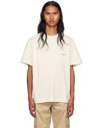 WOOYOUNGMI - Off-white Square Label T-shirt - Lyst