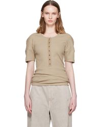 Lemaire - Fitted Henley - Lyst