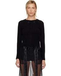 Simone Rocha - Embellished Cashmere Cardigan - Lyst