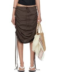 Baserange - Ssense Exclusive Pictorial Strap Midi Skirt - Lyst