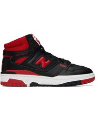 New Balance - Black & Red 650r Sneakers - Lyst