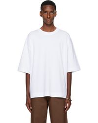 Dries Van Noten - T-Shirt Surdimensionné Blanc - Lyst