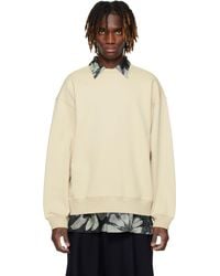 dries van noten グレー ドロップショルダー ポロシャツ メンズ Dries Van Noten グレー ドロップショルダー ポロシャツ