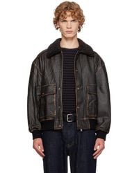 DUNST - Detachable A-2 Leather Jacket - Lyst