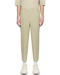 Homme Plissé Issey Miyake - Taupe Compleat Trousers - Lyst