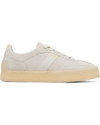 HUGO - Off- Suede Side Stripe Sneakers - Lyst