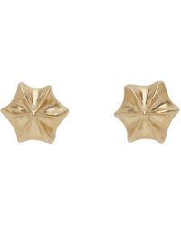 Maison Margiela - Gold Graphic Earrings - Lyst