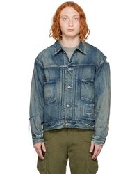 Human Made Relax Denim Work Jacket in Blue for Men | Lyst