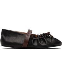 Marni - Leather Mary Jane Soft Ballerina Flats - Lyst