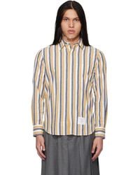 Thom Browne - Madras Cotton Repp Stripe Armband Shirt - Lyst