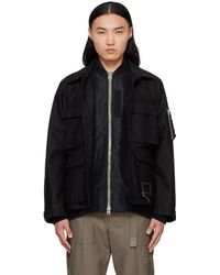 Sacai - Wtaps Edition Cotton Back Satin Jacket - Lyst