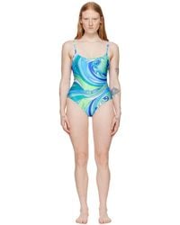 Moschino - Printed One-piece Swimsuit - Lyst