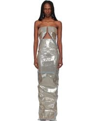 Rick Owens - Temple Prong Denim Maxi Dress - Lyst