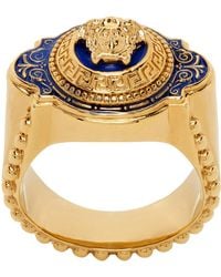 Versace - Gold Medusa Ring - Lyst