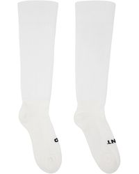 Rick Owens - White 'so Cunt' Socks - Lyst