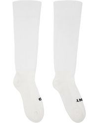 Rick Owens - Chaussettes 'so cunt' blanches - Lyst