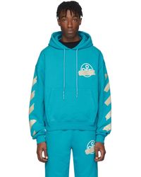 Off-White c/o Virgil Abloh Blue Tape Arrows Hoodie