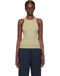 Rag & Bone - Khaki 'the Essential Rib' Tank Top - Lyst