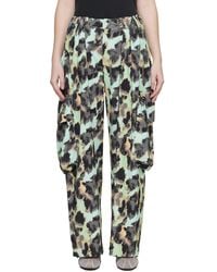 Collina Strada - Pleated Cargo Pants - Lyst